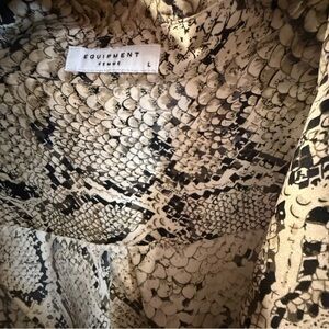 Equipment Snake Print Blouse